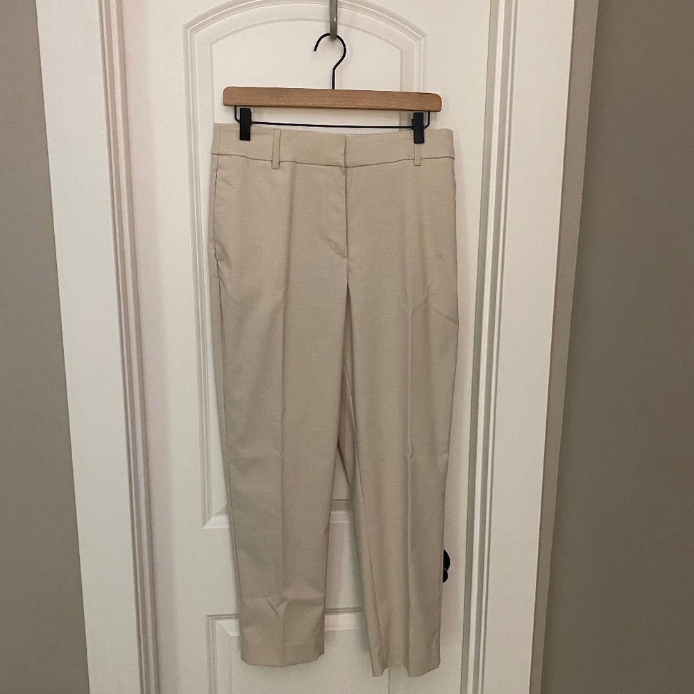 Tan Cropped Slacks